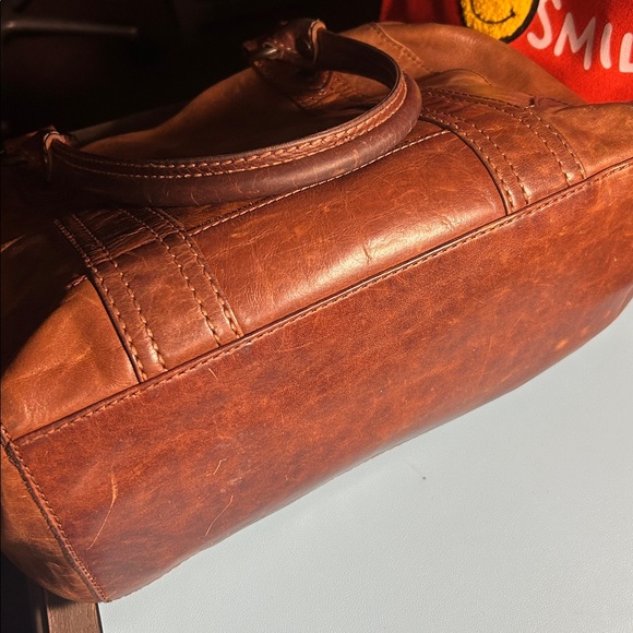 Frye Melissa Tote in Cognac aged to perfection leather. Super clean inside - Picture 8 of 12